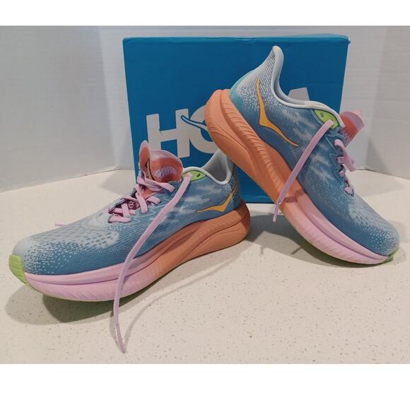 Hoka One One Mach 6 Womens Size 7.5B Blue Road Running - Picture 6 of 7